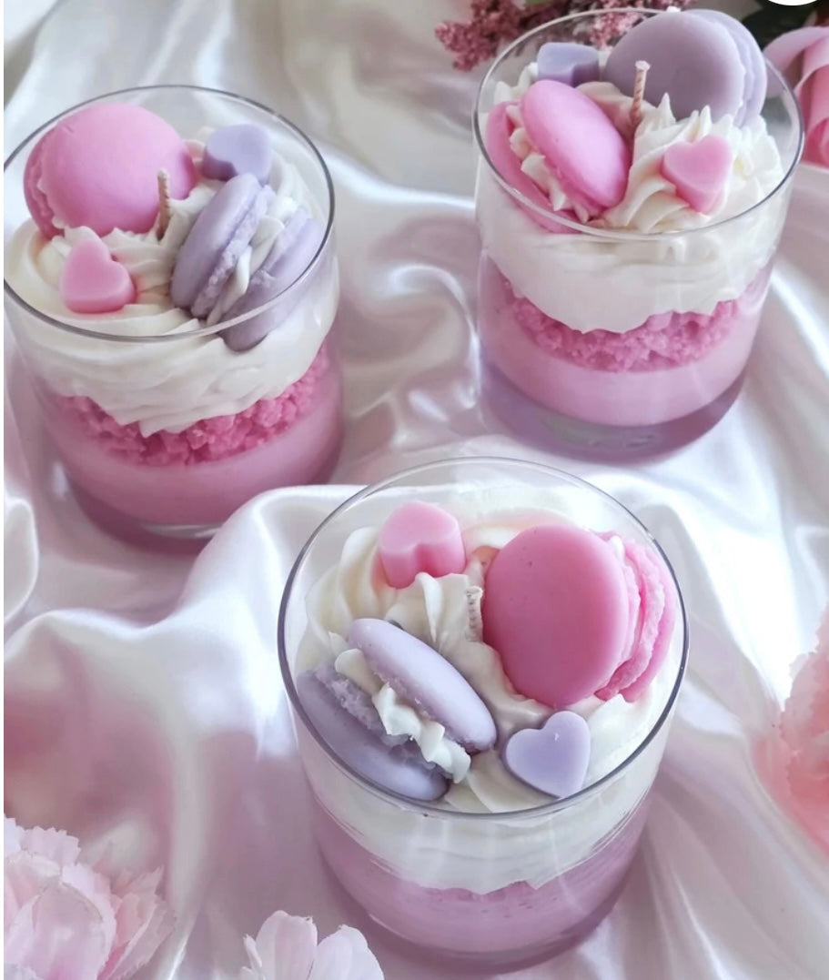 Whipped Candles with Wax Embeds